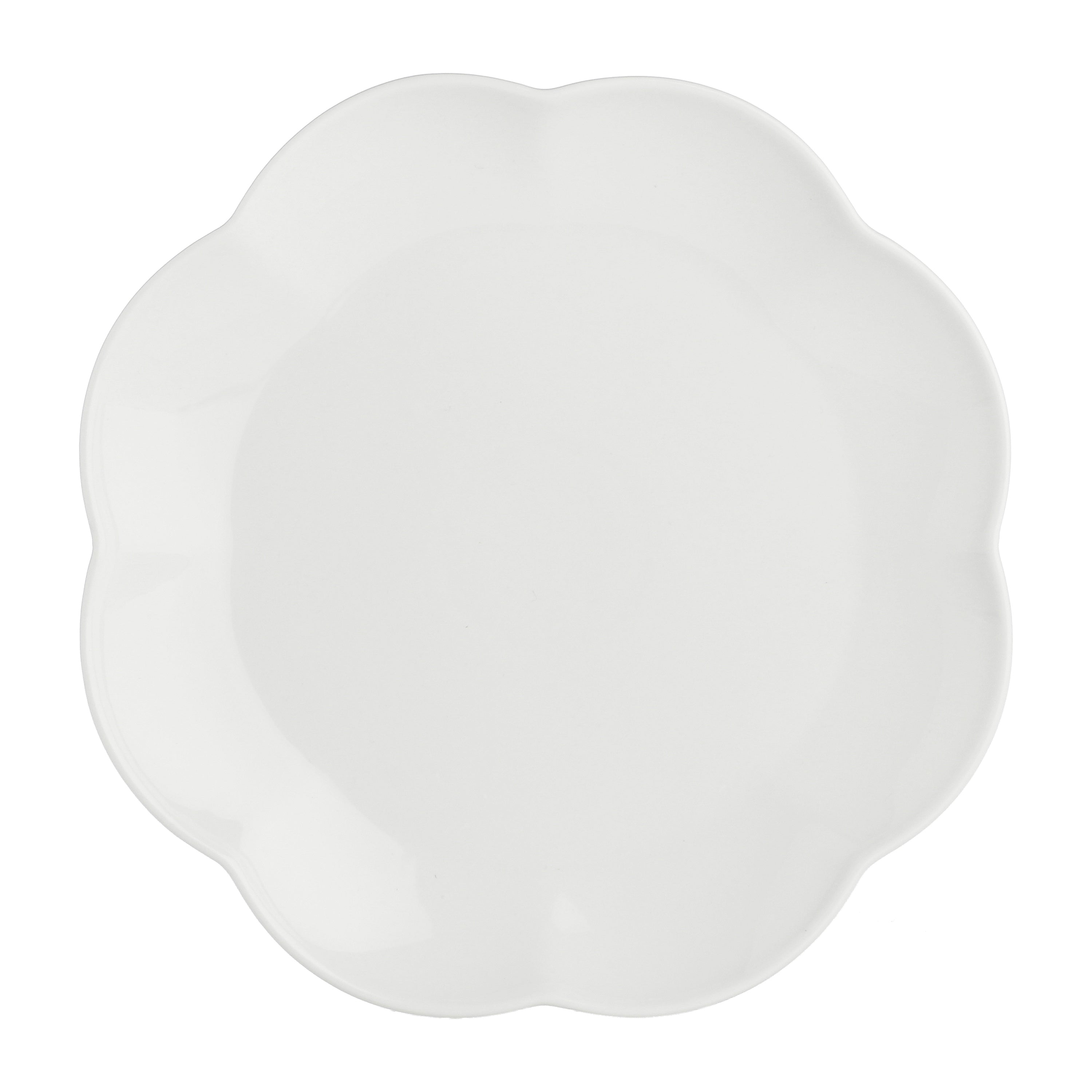 PETAL EDGE WHITE SALAD PLATE