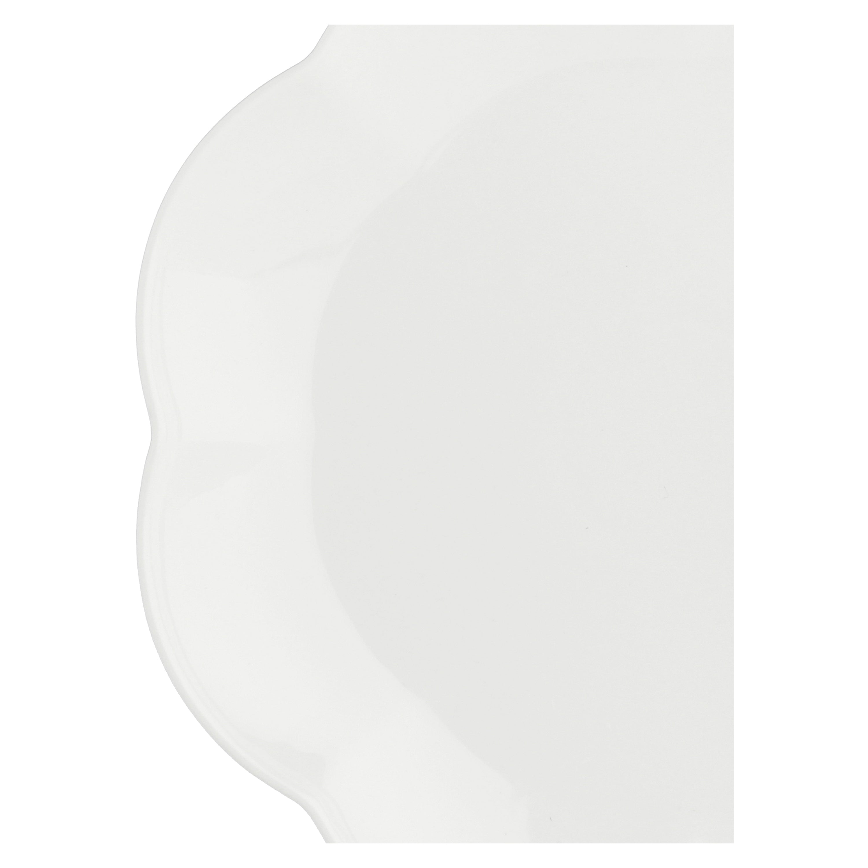 PETAL EDGE WHITE SALAD PLATE