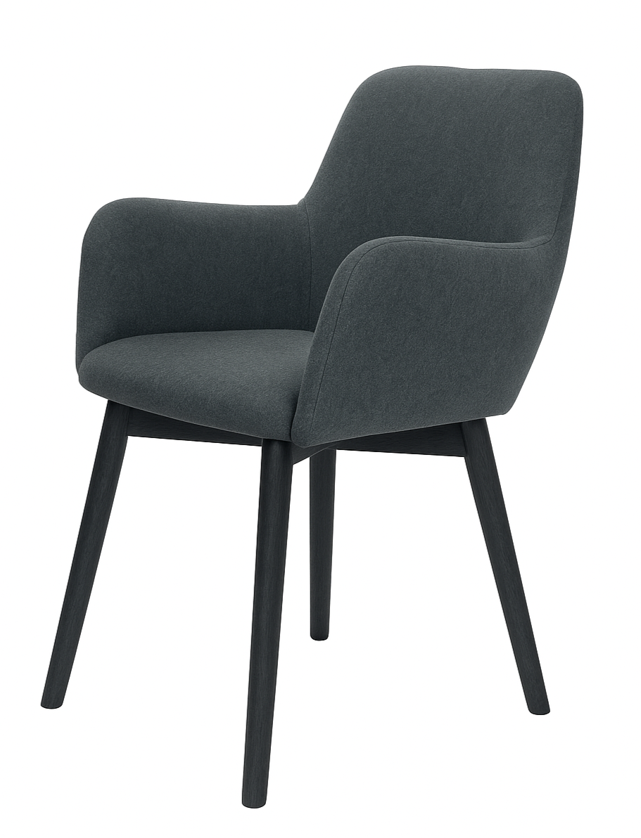 SUPPER CLUB DINING CHAIR - ANTHRACITE