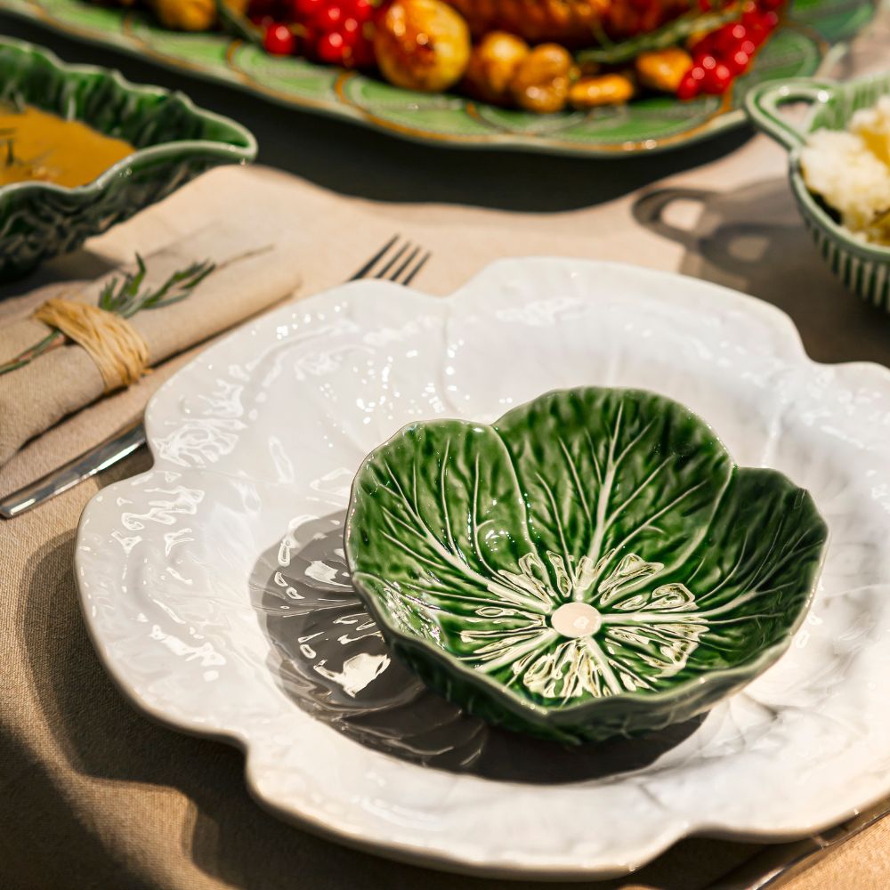CABBAGE LEAF BOWL 22.5cm