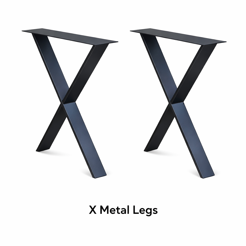 ARIZONA DINING TABLE - X METAL LEGS
