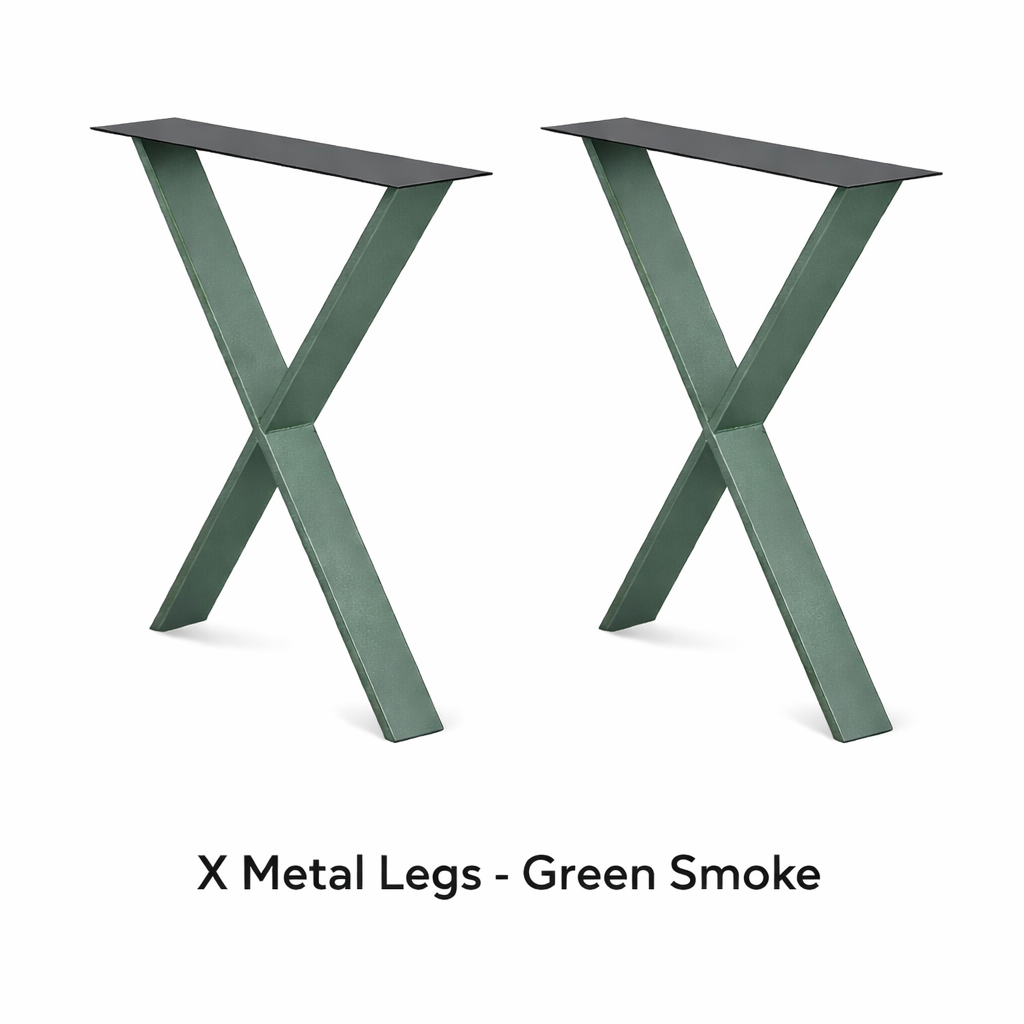 ARIZONA DINING TABLE - X METAL LEGS
