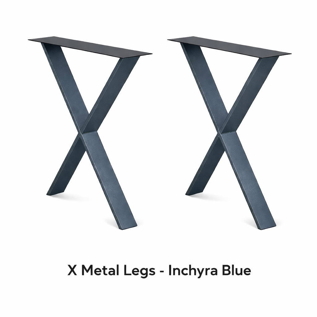 ARIZONA DINING TABLE - X METAL LEGS