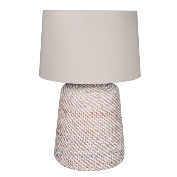 BASKETWEAVE TABLE LAMP