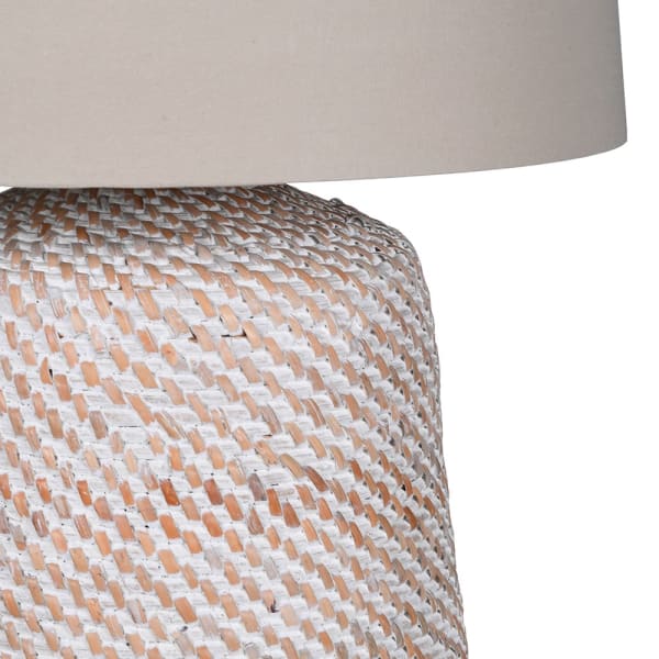 BASKETWEAVE TABLE LAMP