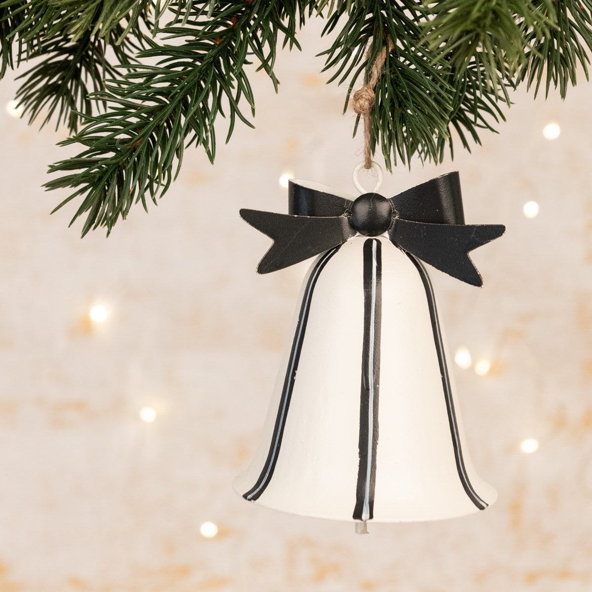 METAL BELL HANGER WITH BOW 11CM
