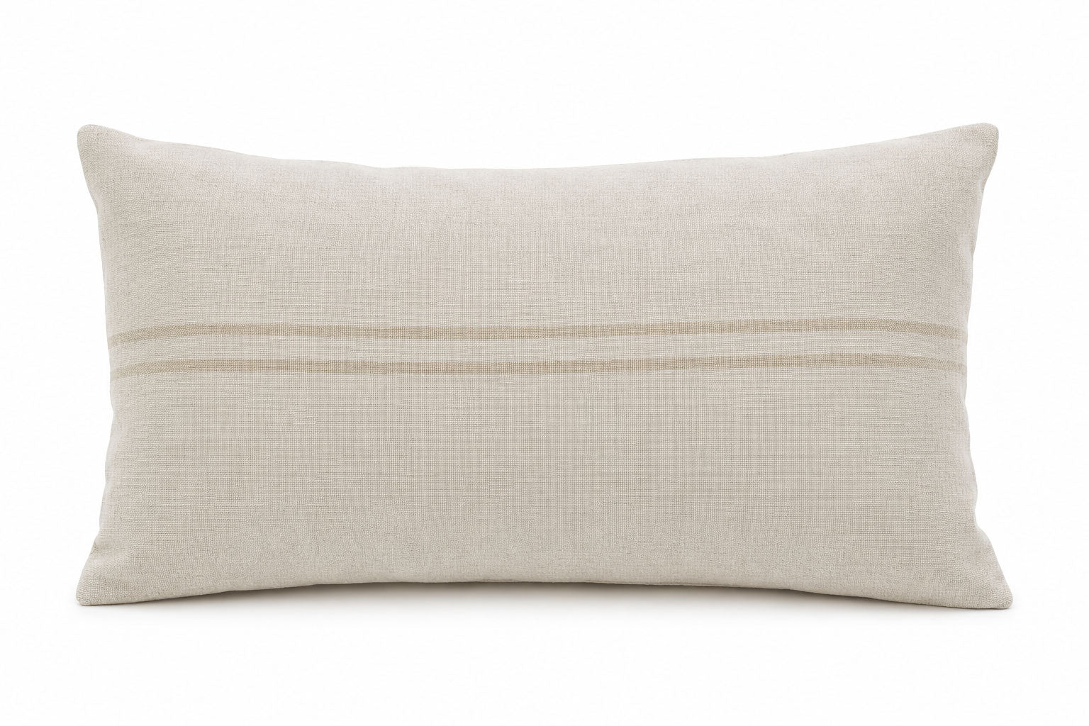STRIPE CUSHION - CREAM
