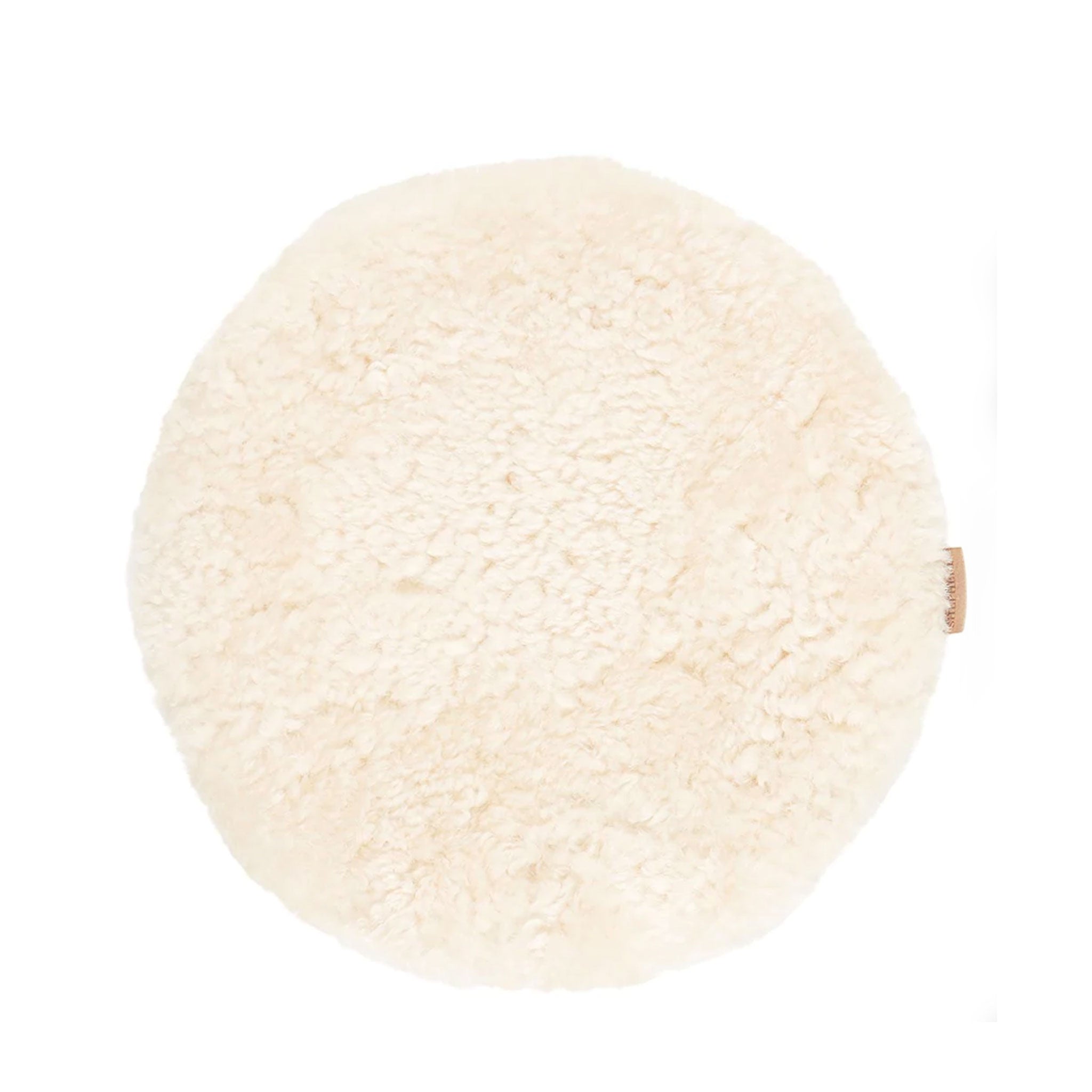 Round Sheepskin Seat Pad
