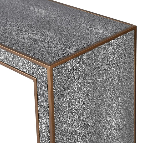 FAUX SHAGREEN CONSOLE
