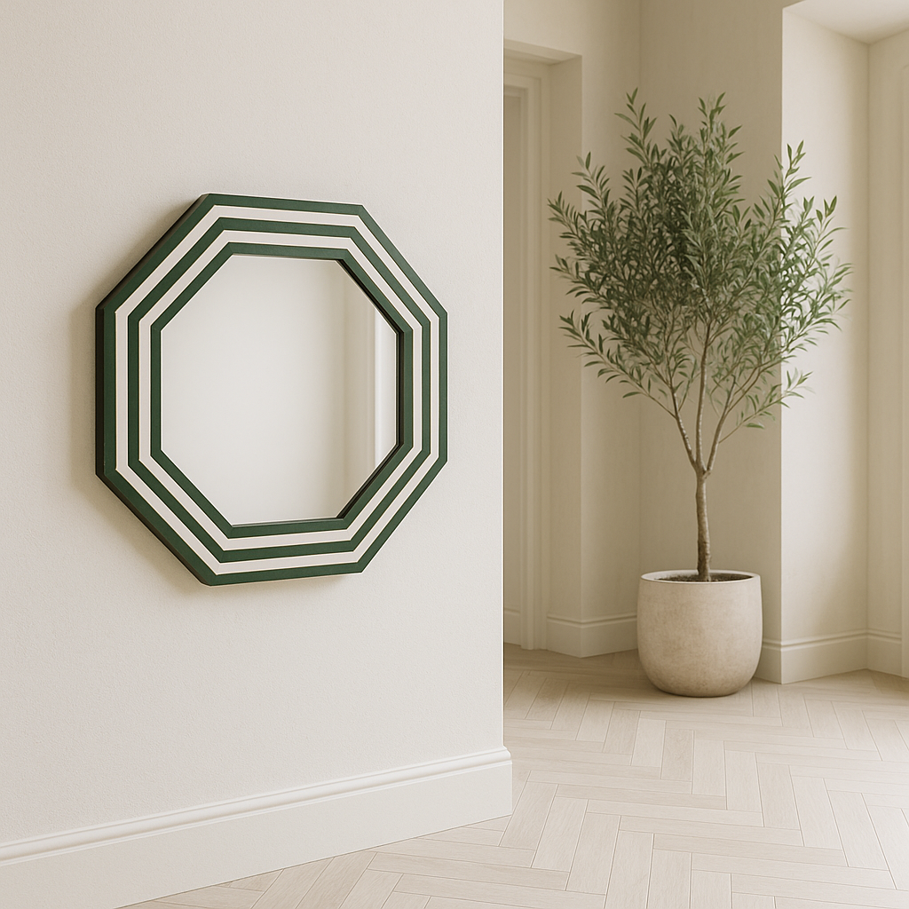 FOREST OCTAGON STRIPE MIRROR