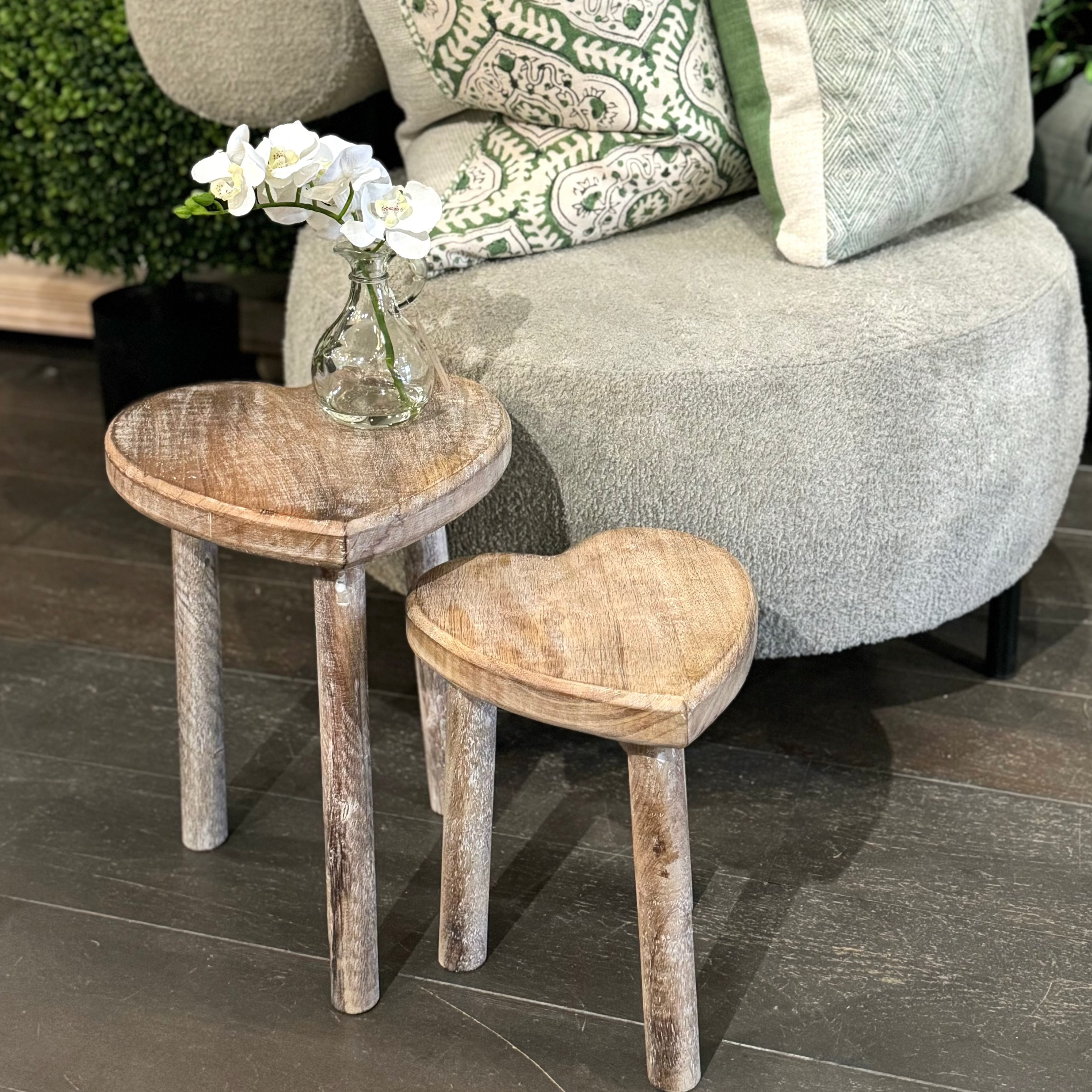 HEART SHAPED STOOL - LARGE