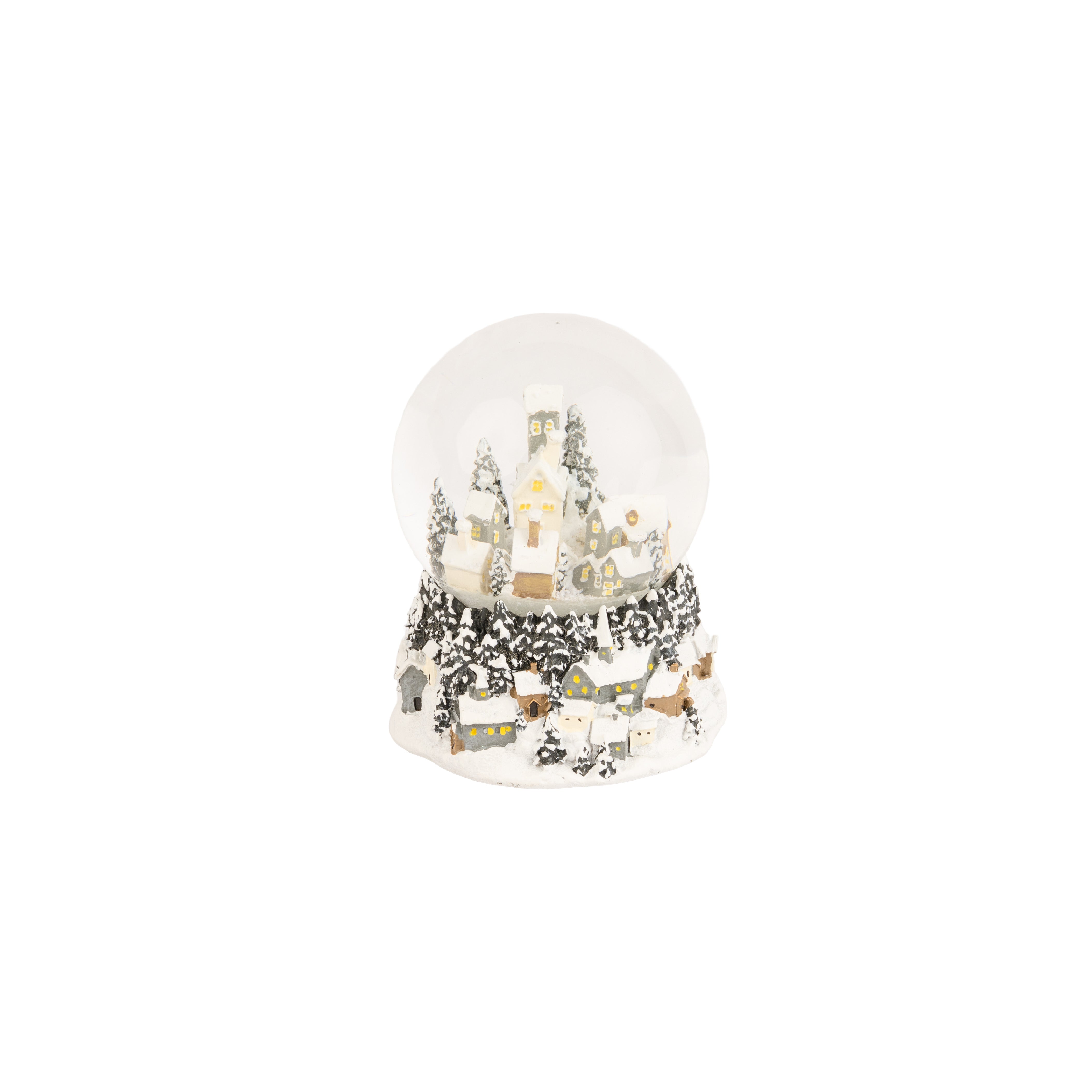 MUSICAL SNOWGLOBE VILLAGE SCENE