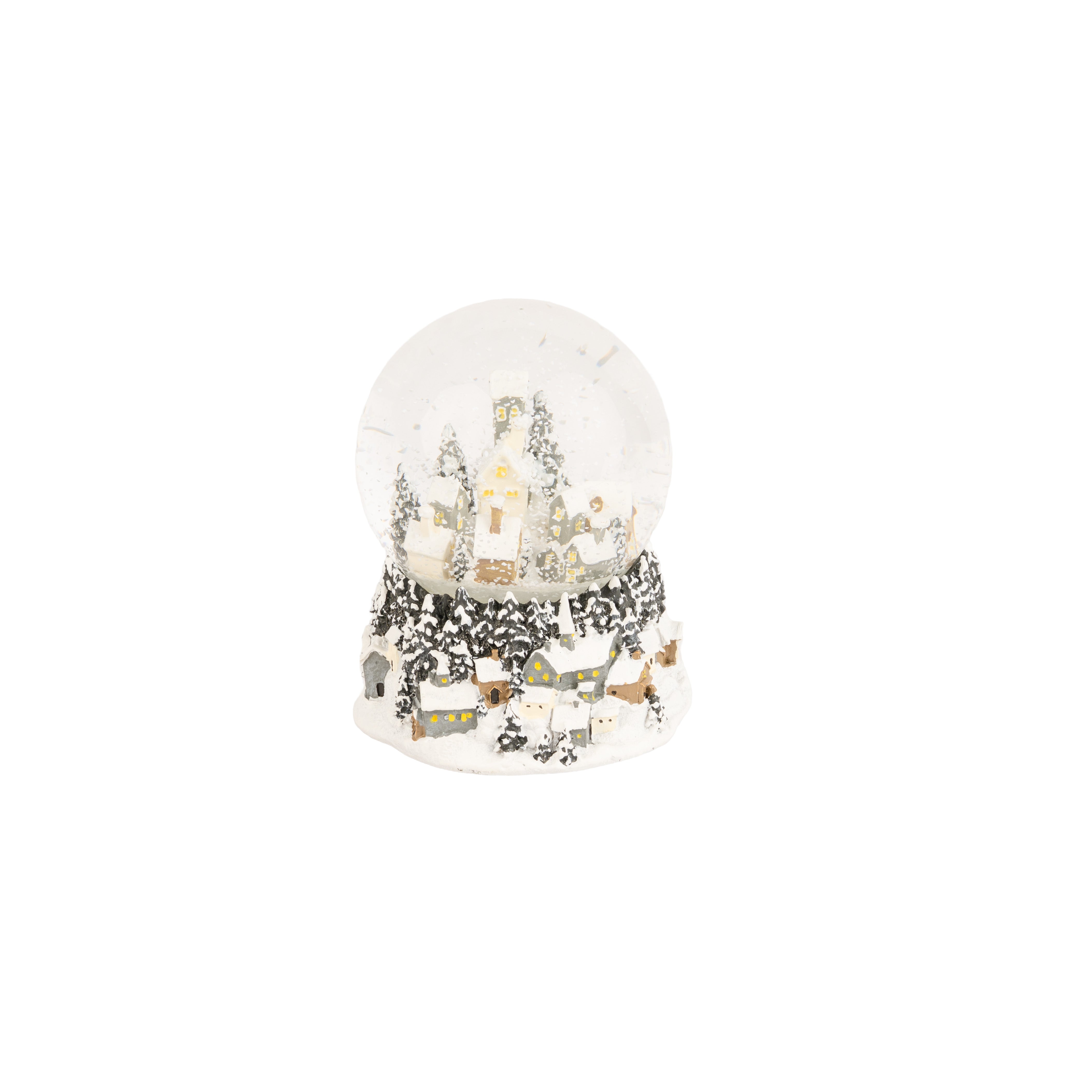 MUSICAL SNOWGLOBE VILLAGE SCENE