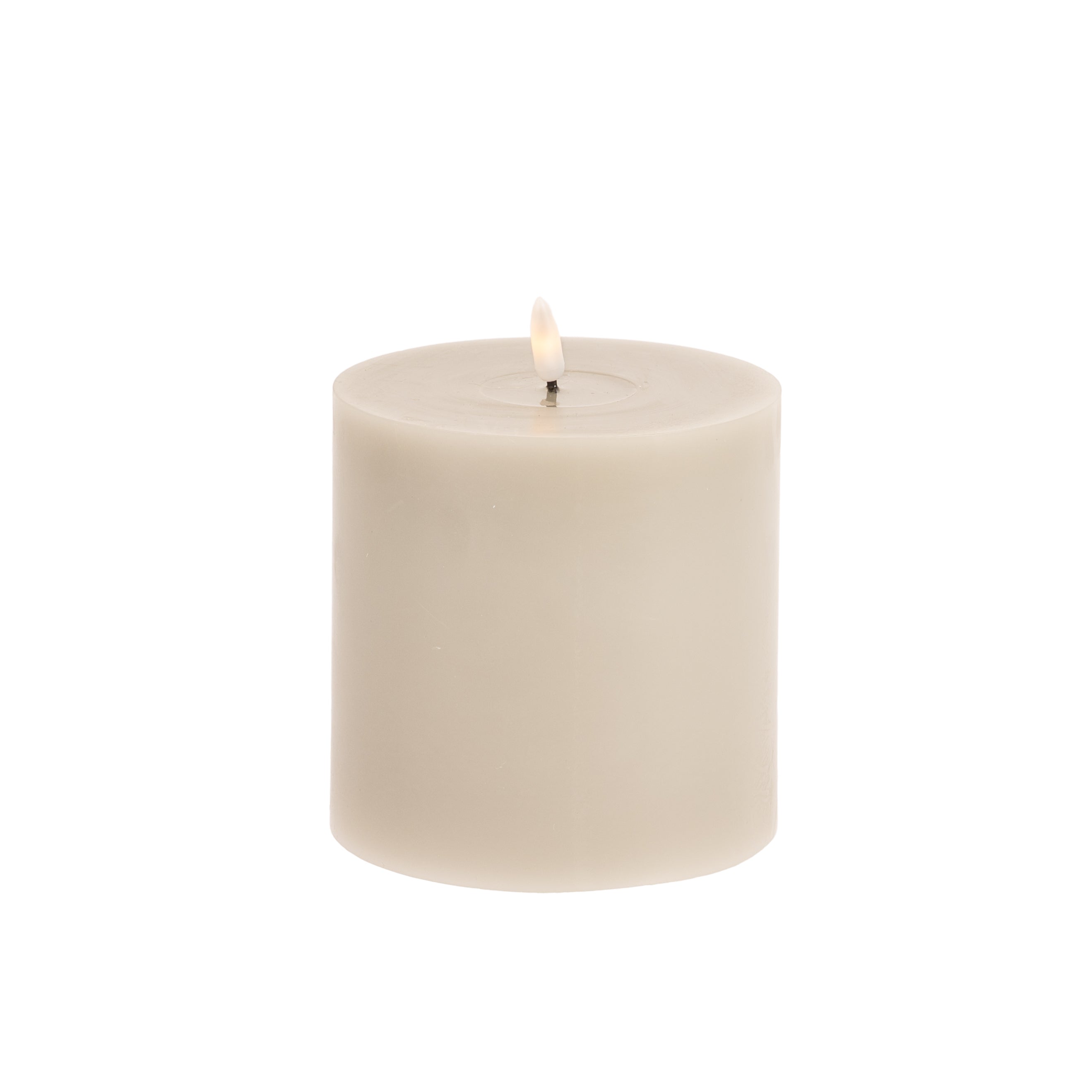 Melt Effect LED Candle - Grey