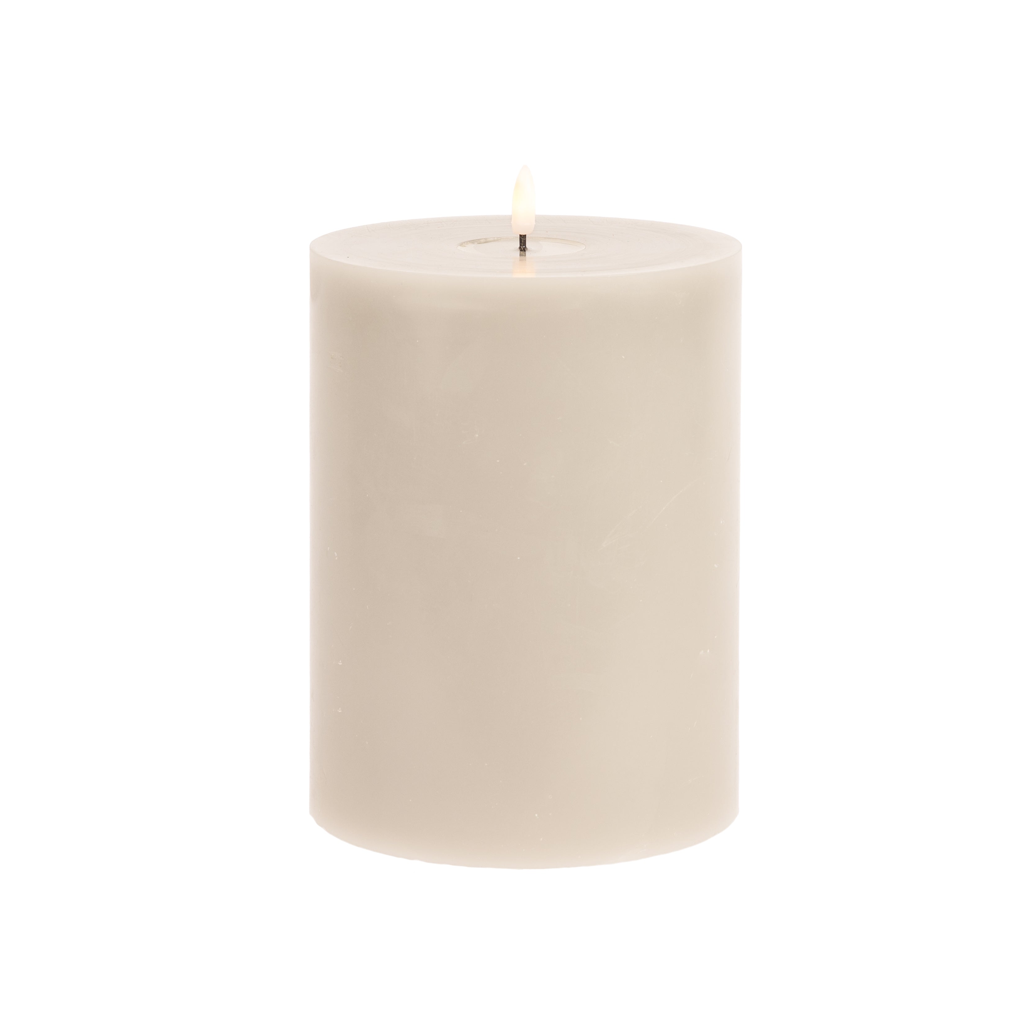 Melt Effect LED Candle - Grey