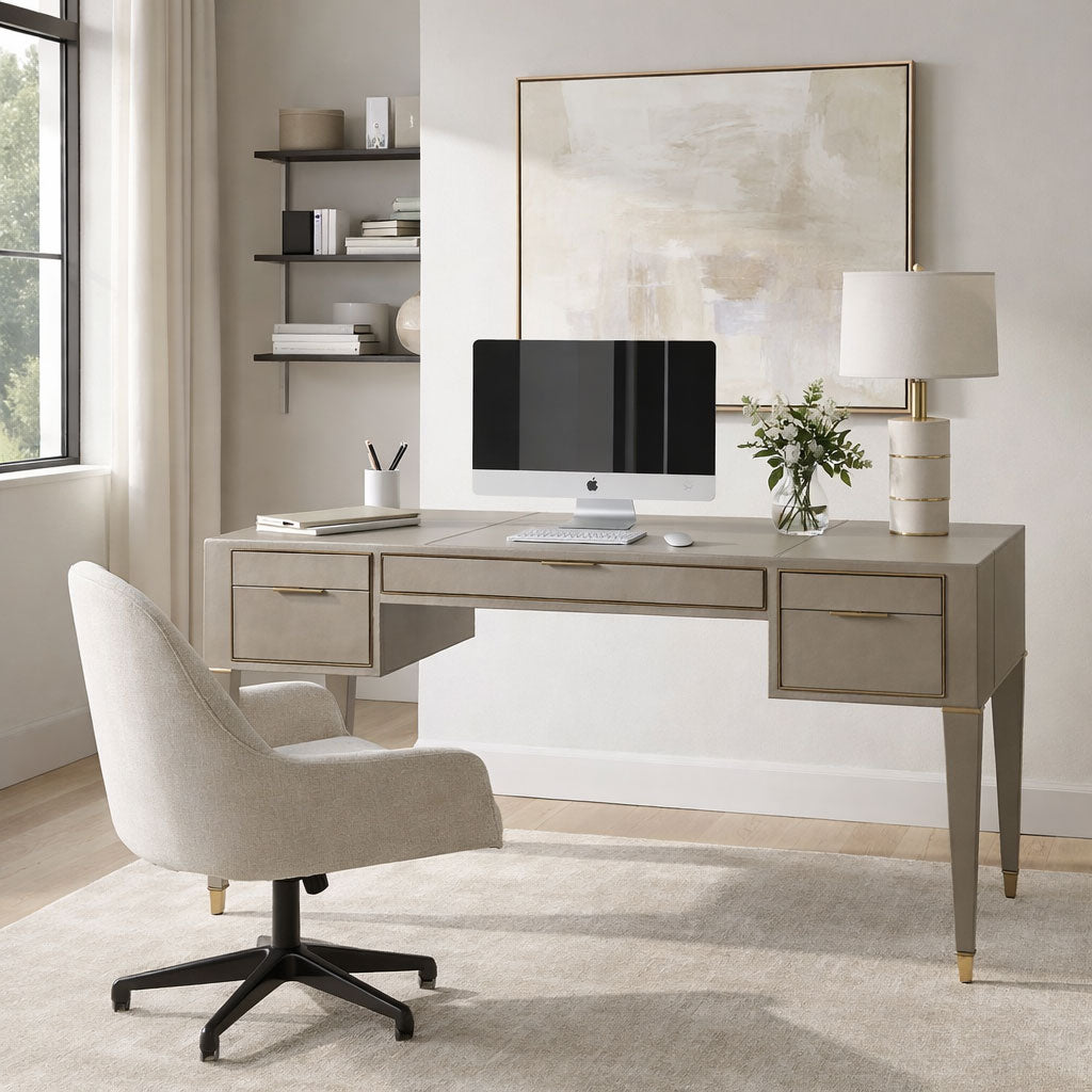 LUX LEATHER DESK