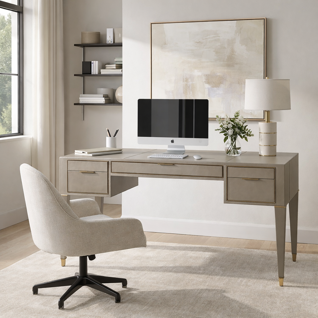 LUX LEATHER DESK