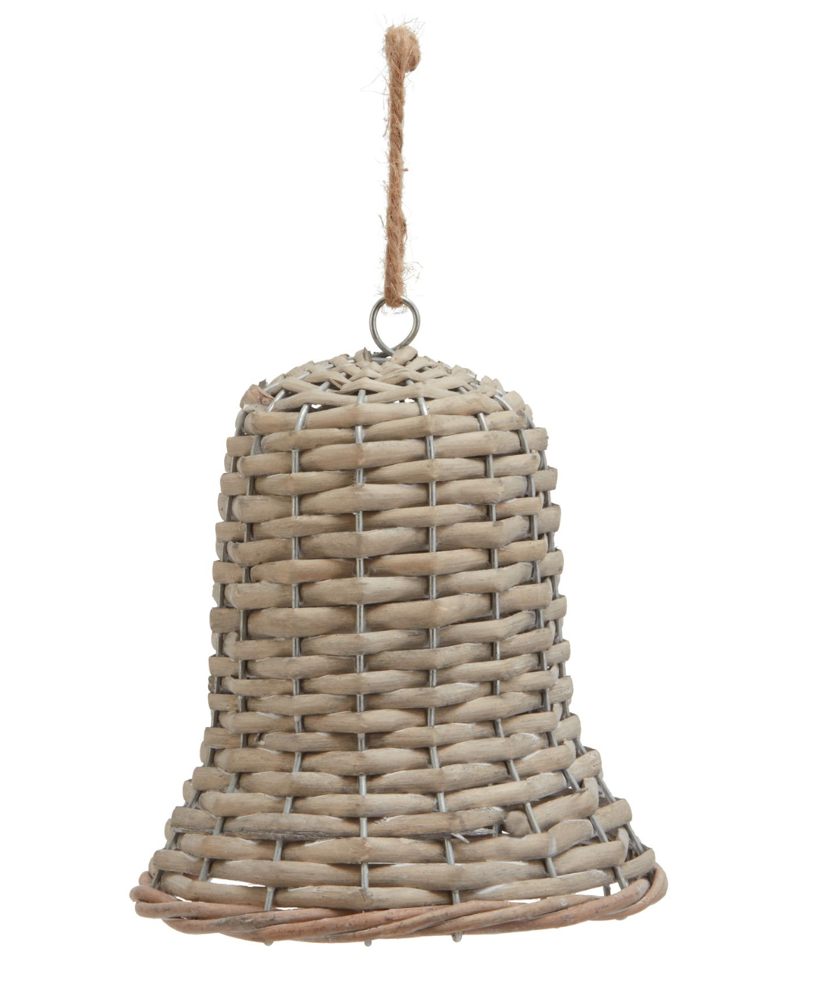 WICKER BELL DECORATION