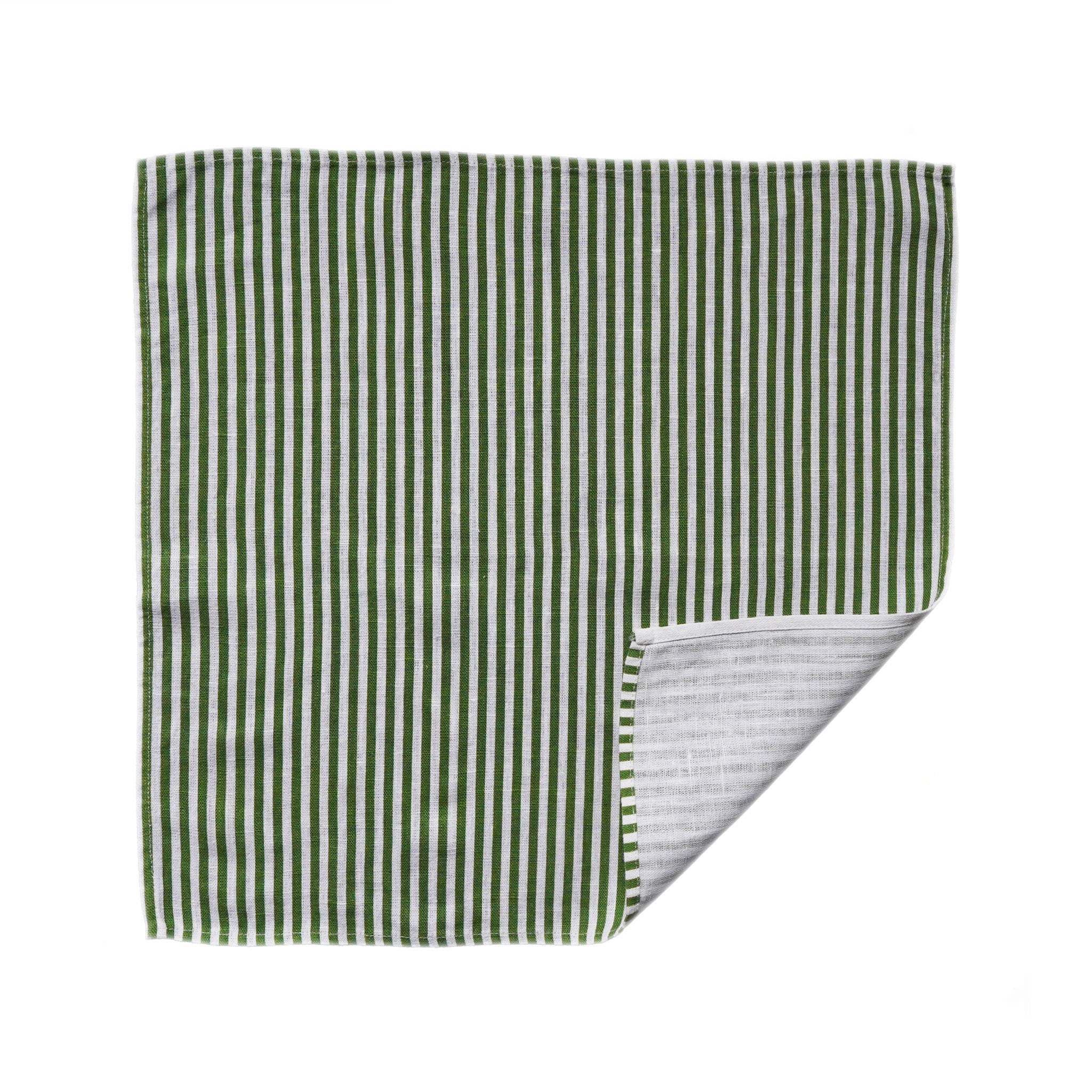 TIME FOR TEA NAPKIN GREEN STRIPE