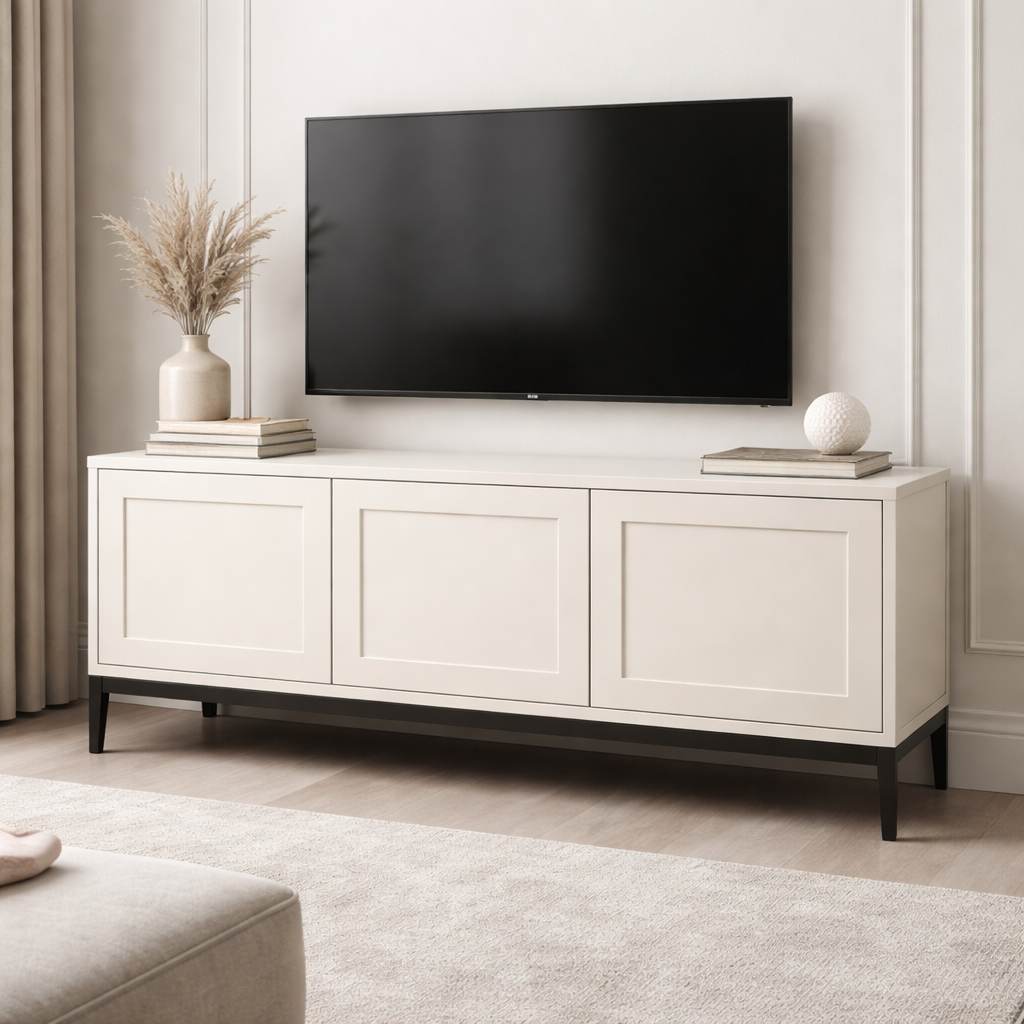 THE LOVER TV UNIT - PANELLED DOORS