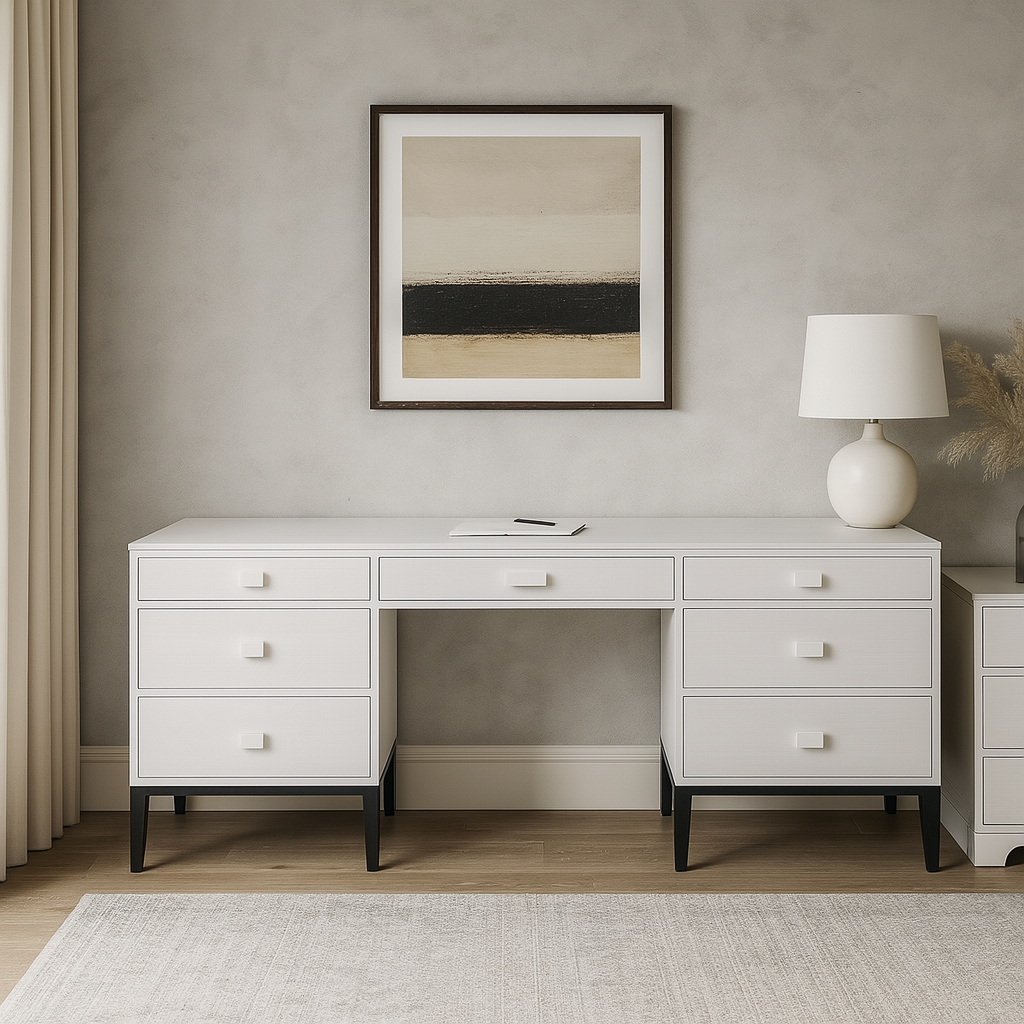 TREASURE ME DOUBLE PEDESTAL DRESSING TABLE