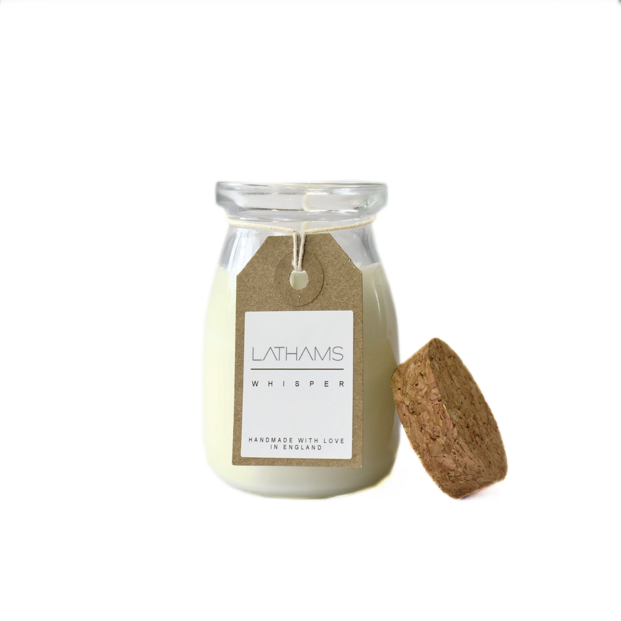 WHISPER - SMALL MILK BOTTLE CANDLE