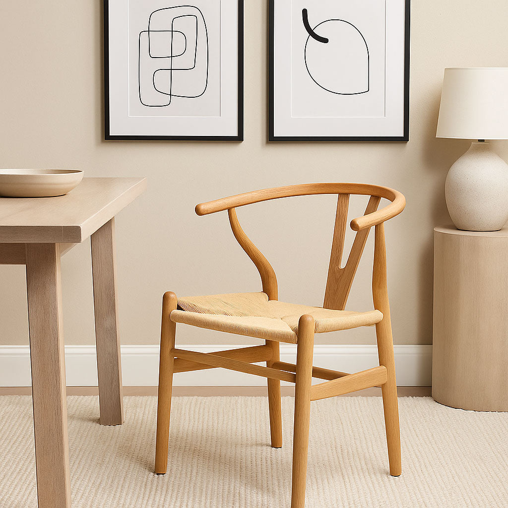 WISHBONE DINING CHAIR - NATURAL ELM