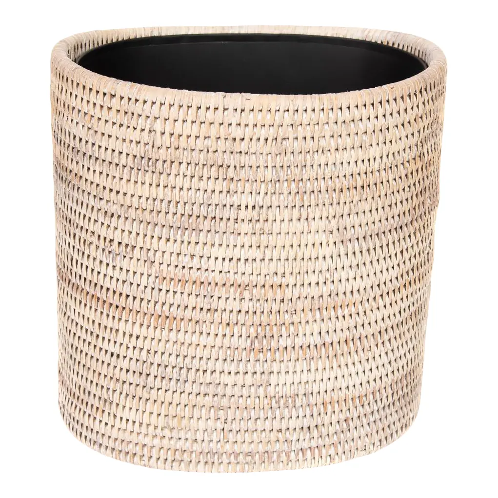 RATTAN OVAL BIN