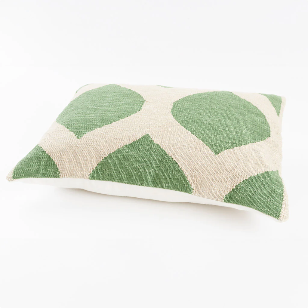TRELLIS GREEN CUSHION