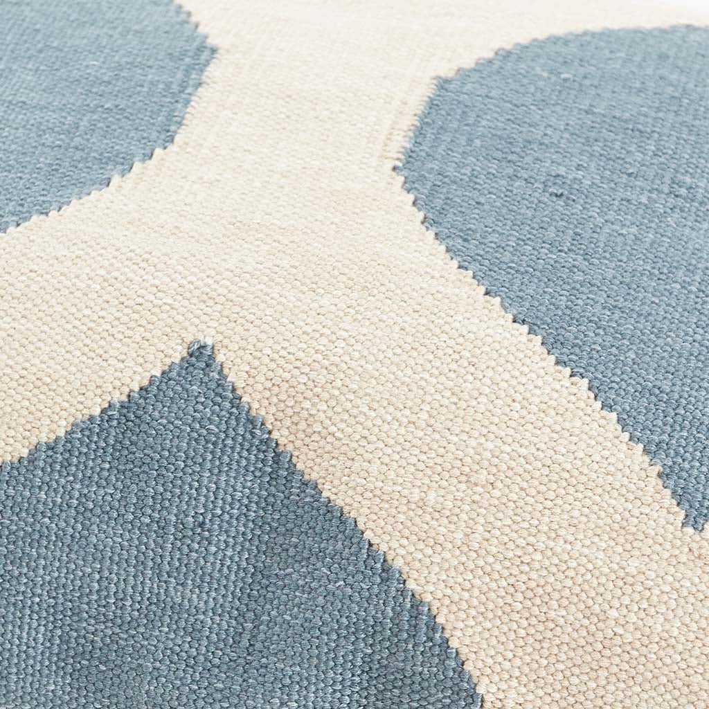 TRELLIS BLUE CUSHION