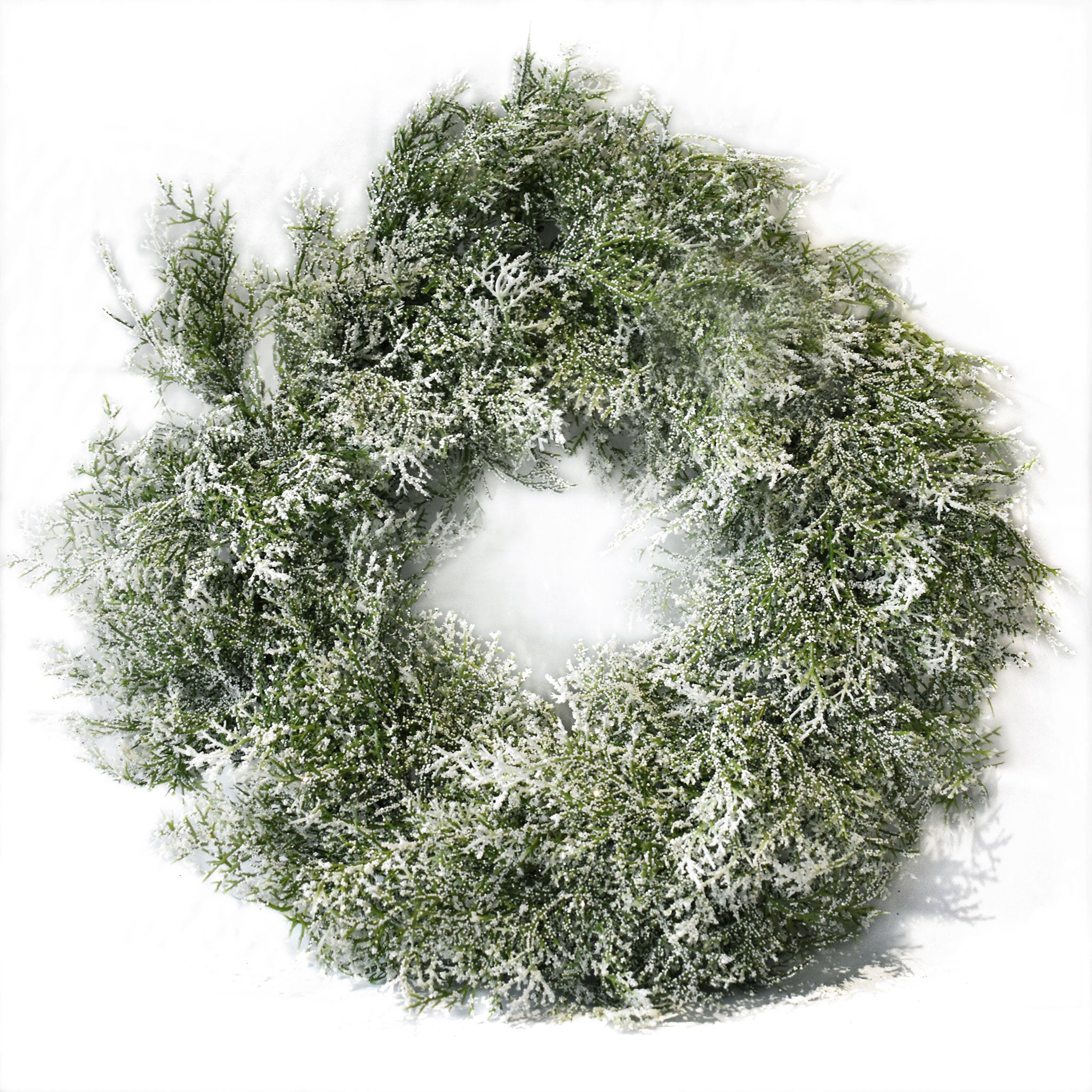 SHIMMER CEDAR WREATH