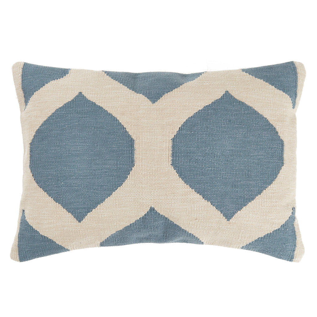 TRELLIS BLUE CUSHION