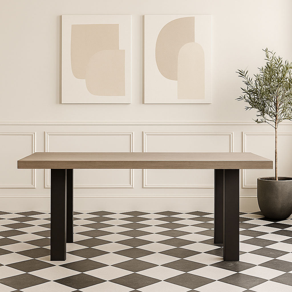 ARIZONA DINING TABLE - LEOPOLD METAL LEGS