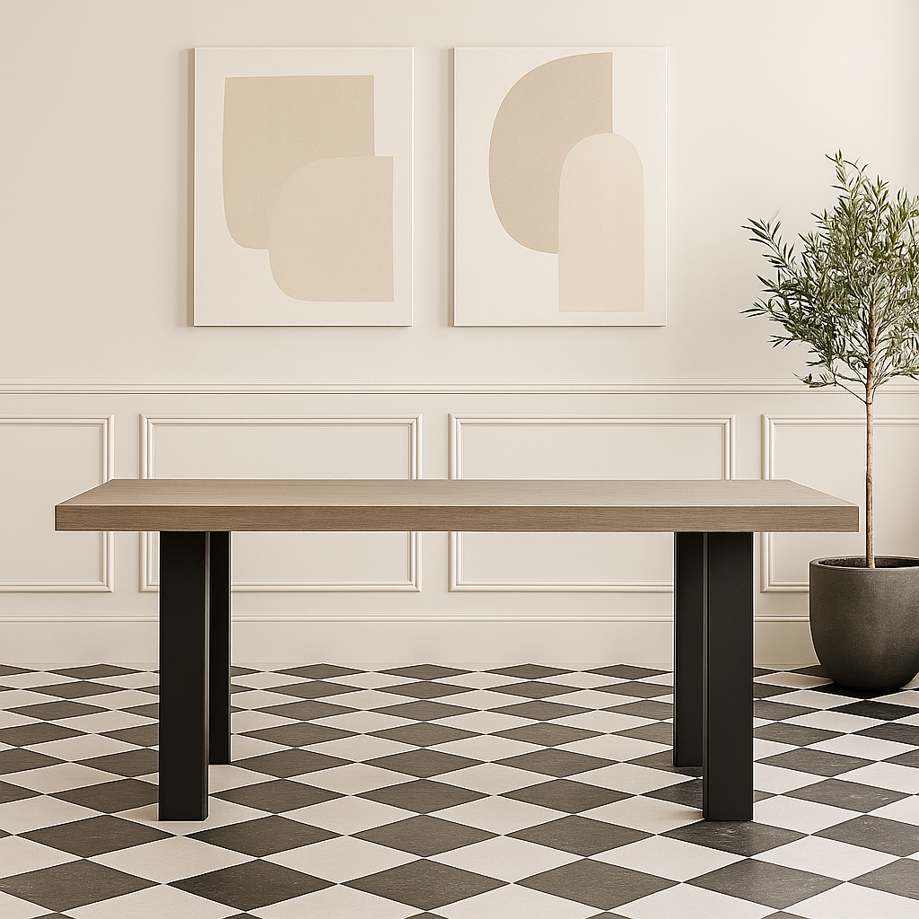 ARIZONA DINING TABLE - LEOPOLD METAL LEGS