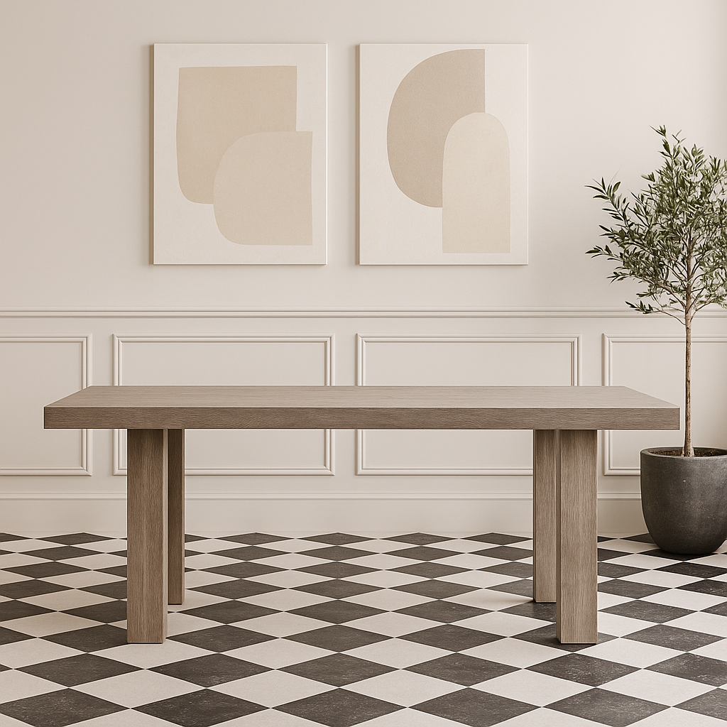 ARIZONA DINING TABLE - LEOPOLD WOOD LEGS