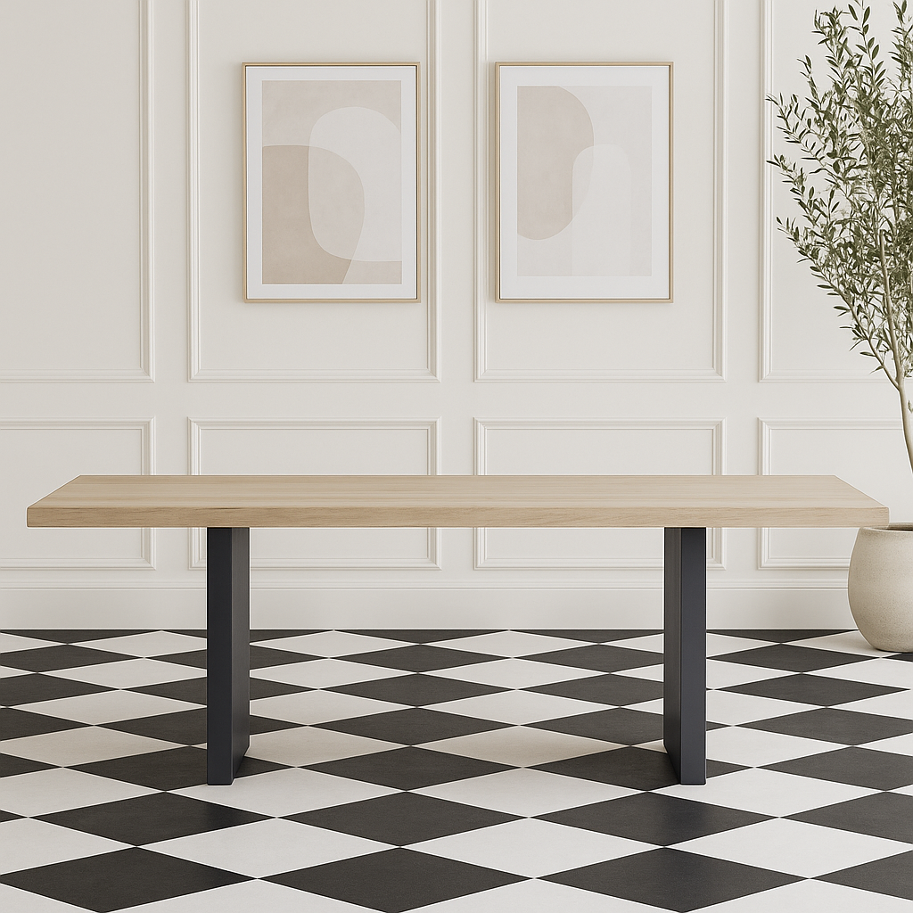 ARIZONA DINING TABLE - TANGO METAL LEGS