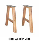 ARIZONA DINING TABLE - FOSSIL WOOD LEGS