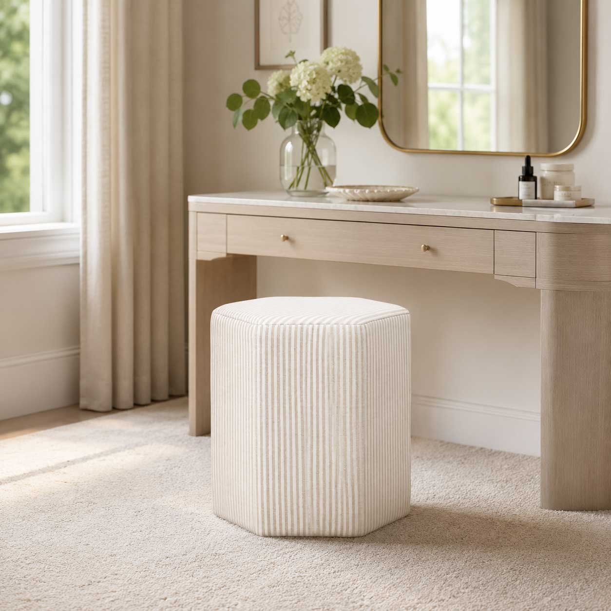 BANDSTAND STOOL - BEIGE OR DOVE GREY