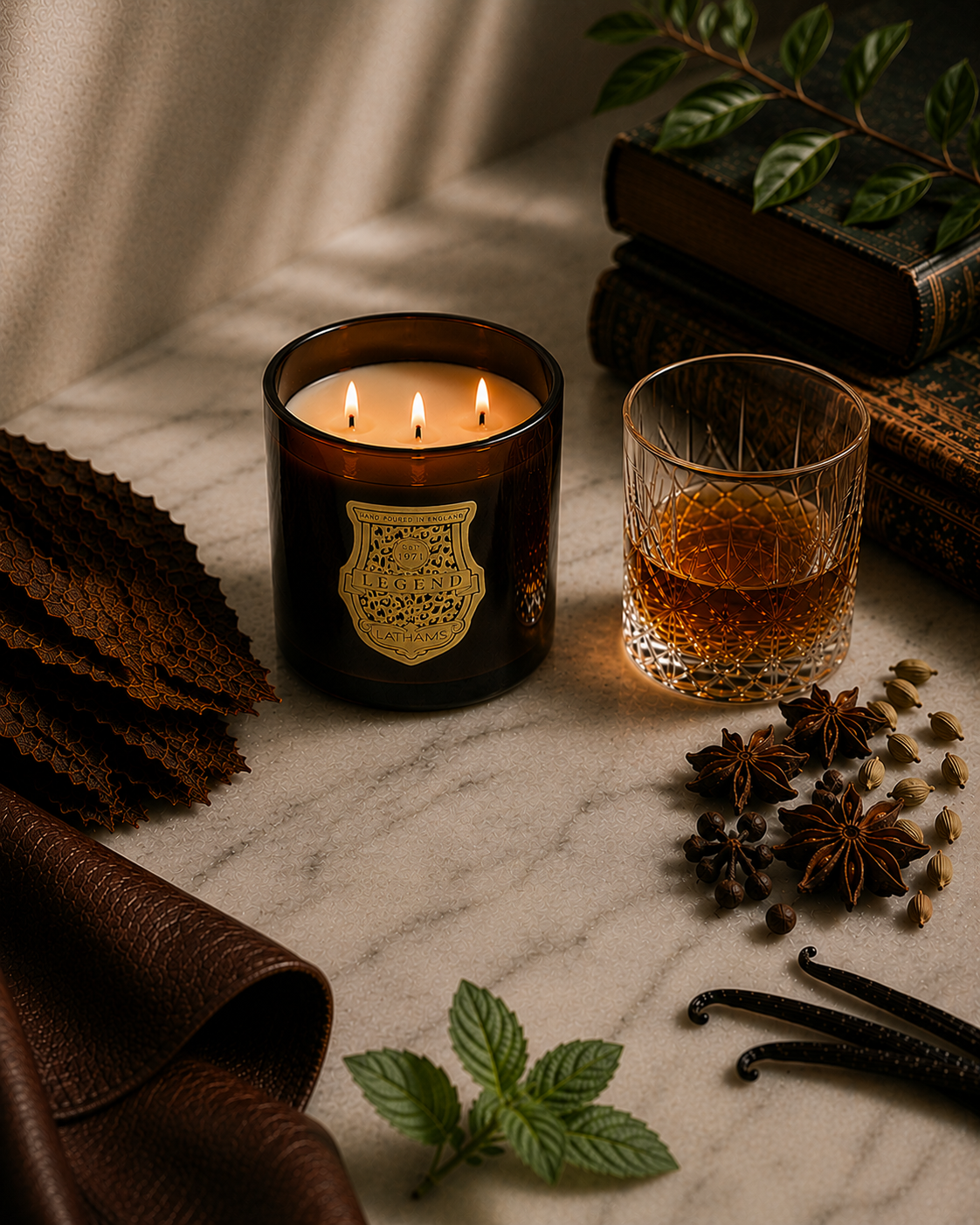 LEGNED 3 WICK CANDLE