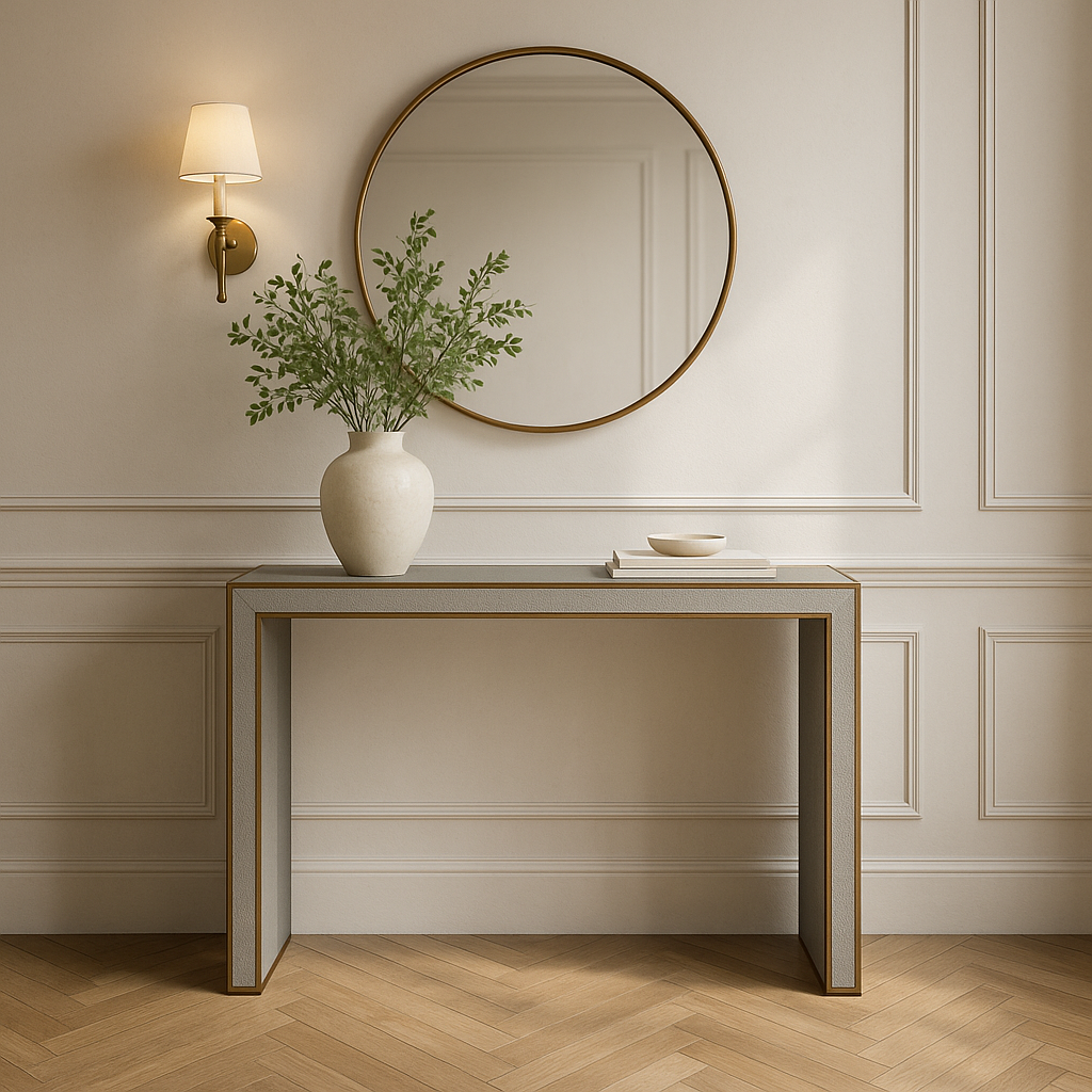 FAUX SHAGREEN CONSOLE