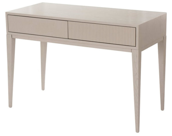 FLUTED DRESSING TABLE - STONE GREY