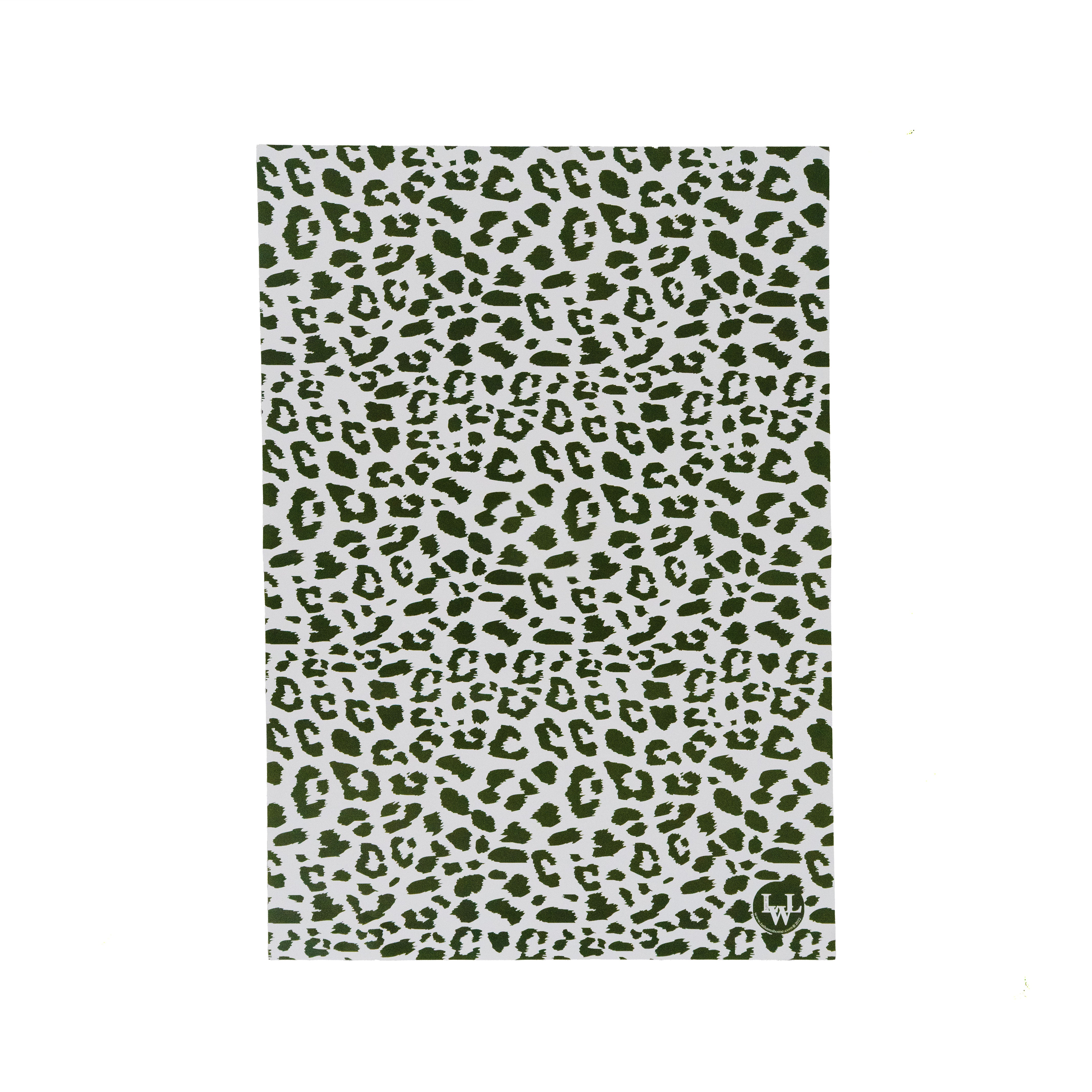 Deep Green Leopard Print Wrapping Paper