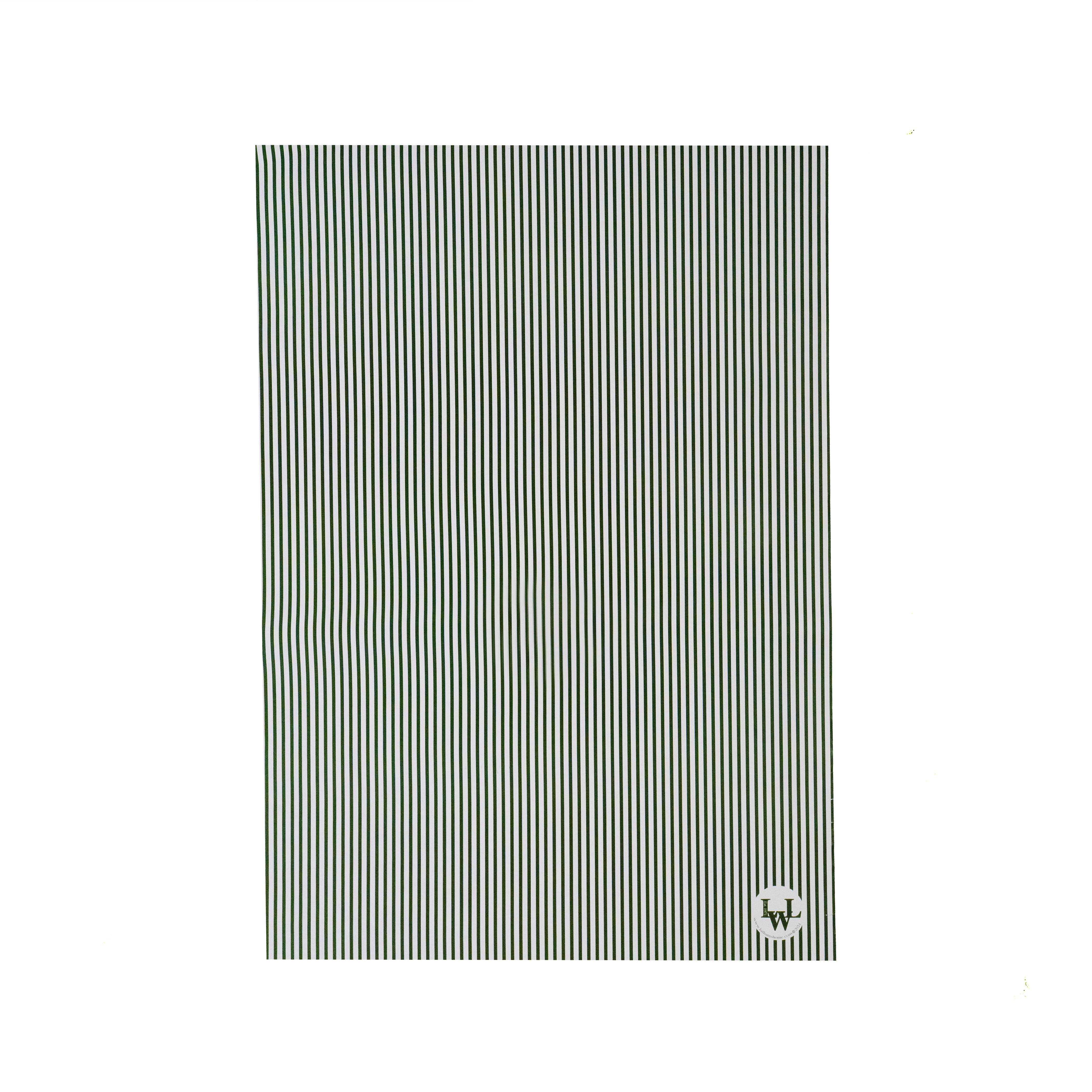 Green & White Striped Wrapping Paper