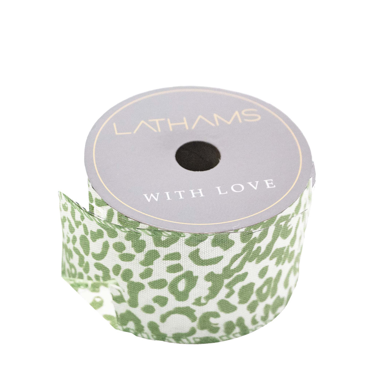 EXCLUSIVE GREEN LEOPARD RIBBON
