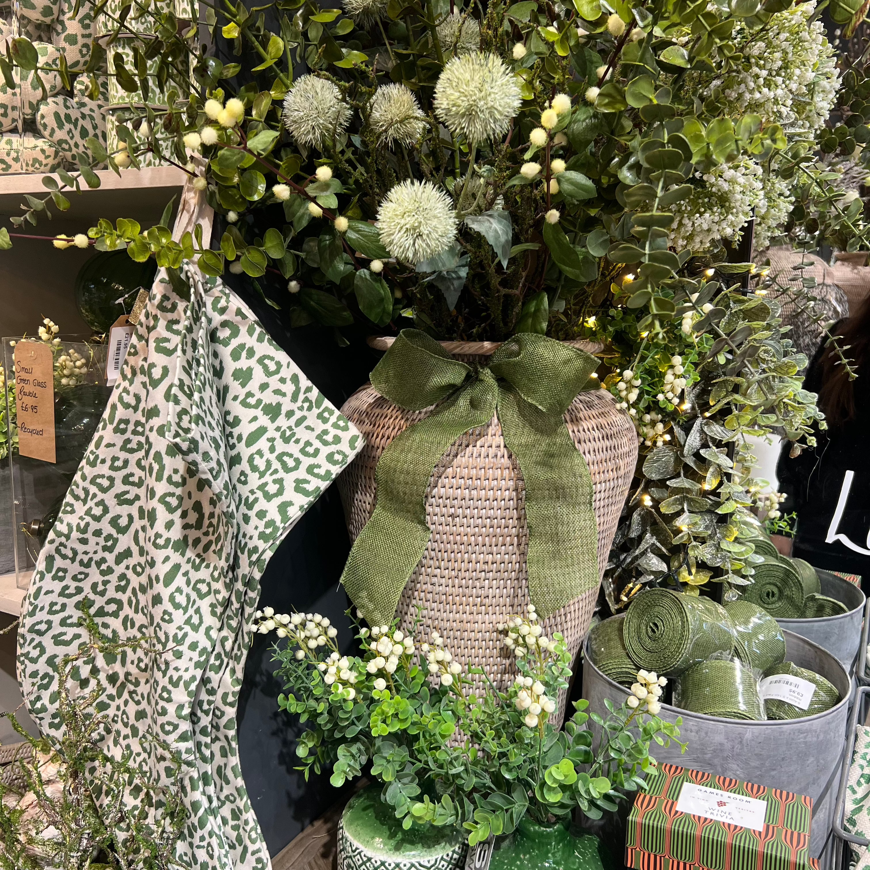 GREEN JUTE RIBBON
