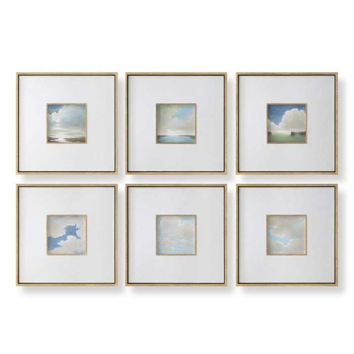 IT'S A BEAUTIFUL DAY SET OF 6 ARTWORK