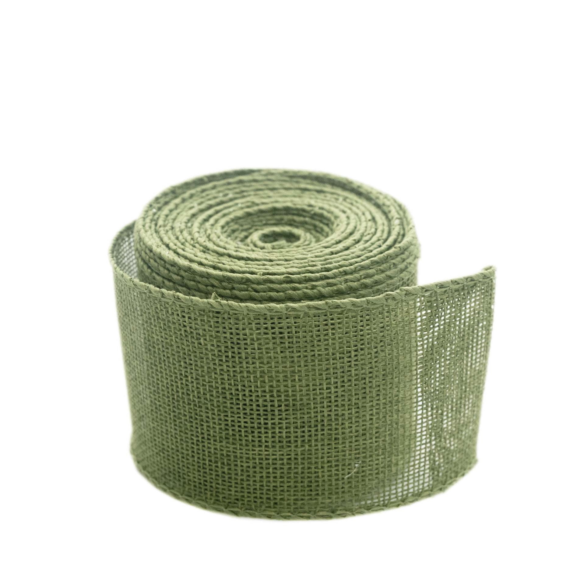 GREEN JUTE RIBBON
