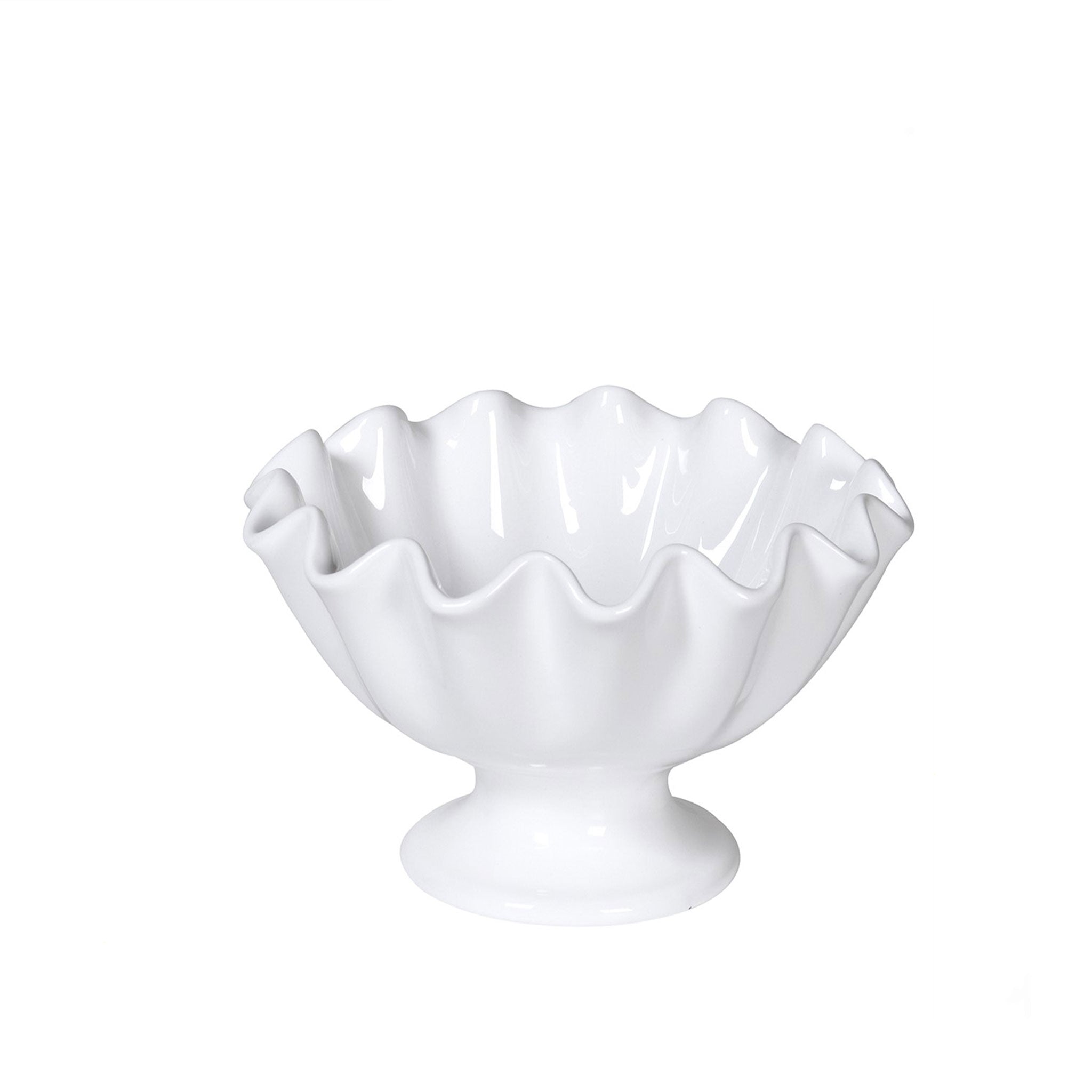 RUFFLE WHITE BOWL