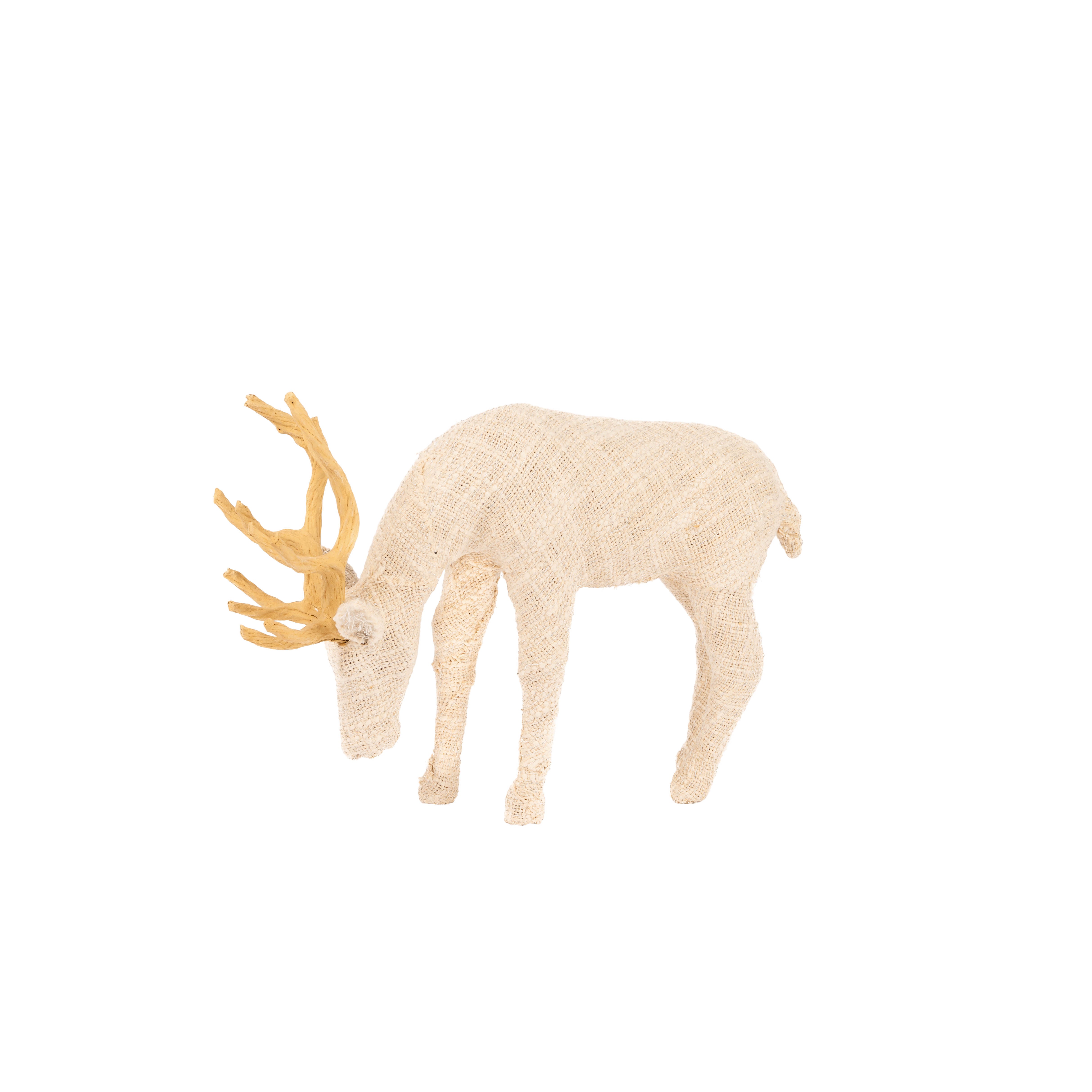 Cotton Glitz Grazing Reindeer (Medium)