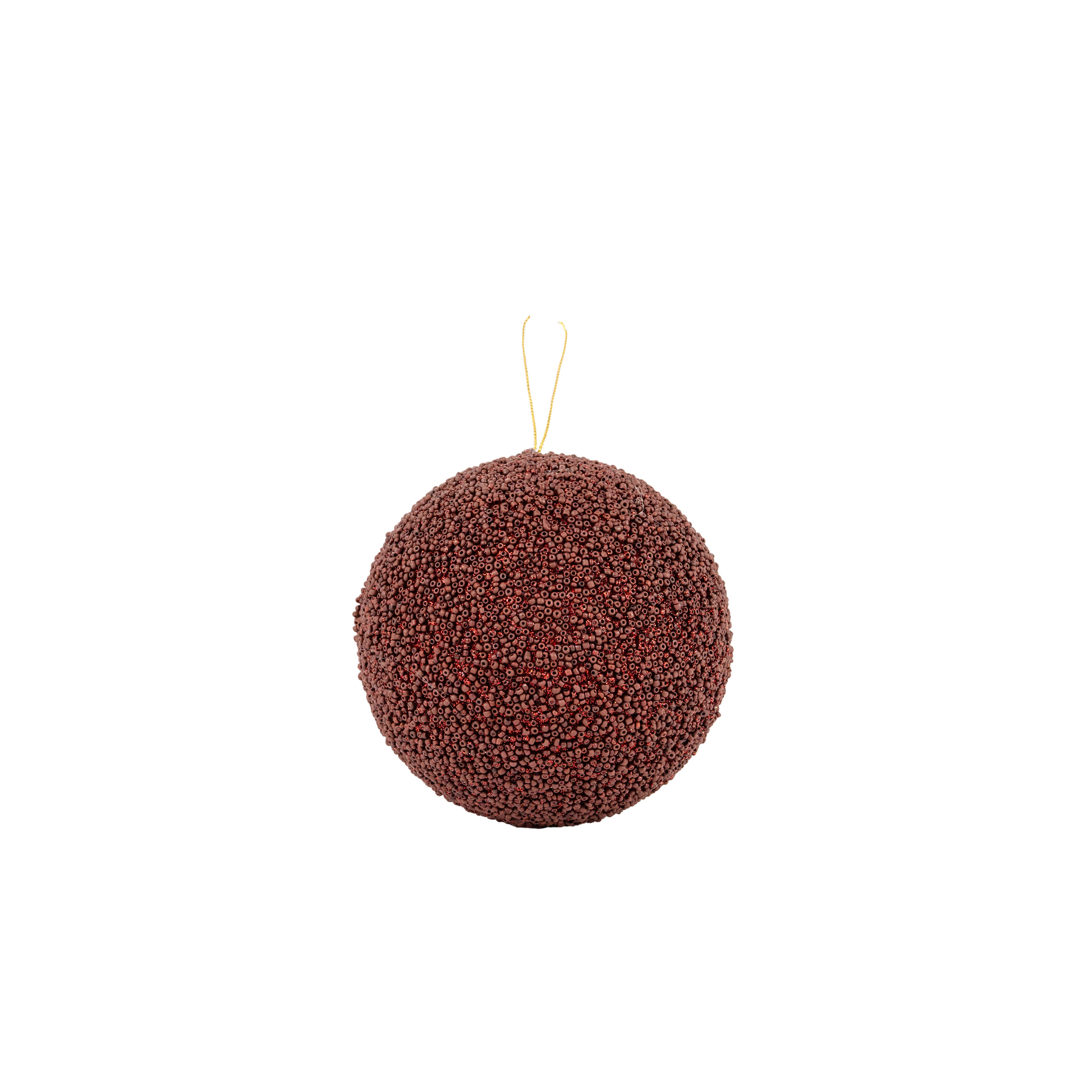 Burgundy Beaded Bauble